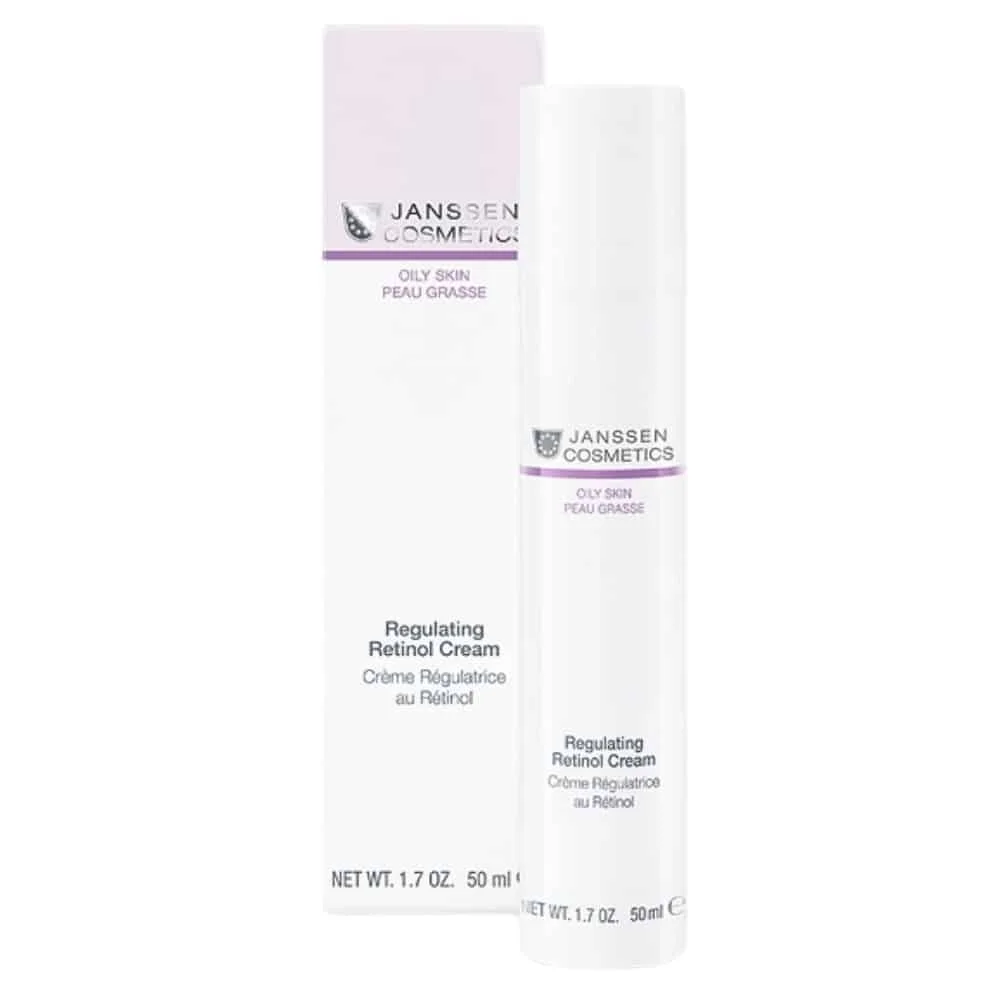 janssen-cosmetics-creme-regulatrice-au-retinol-50ml.jpg Flacon airless blanc Janssen Cosmetics Crème Régulatrice au Rétinol et son étui