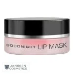 Pot rose Janssen Cosmetics Goodnight Lip Mask avec couvercle noir brillant