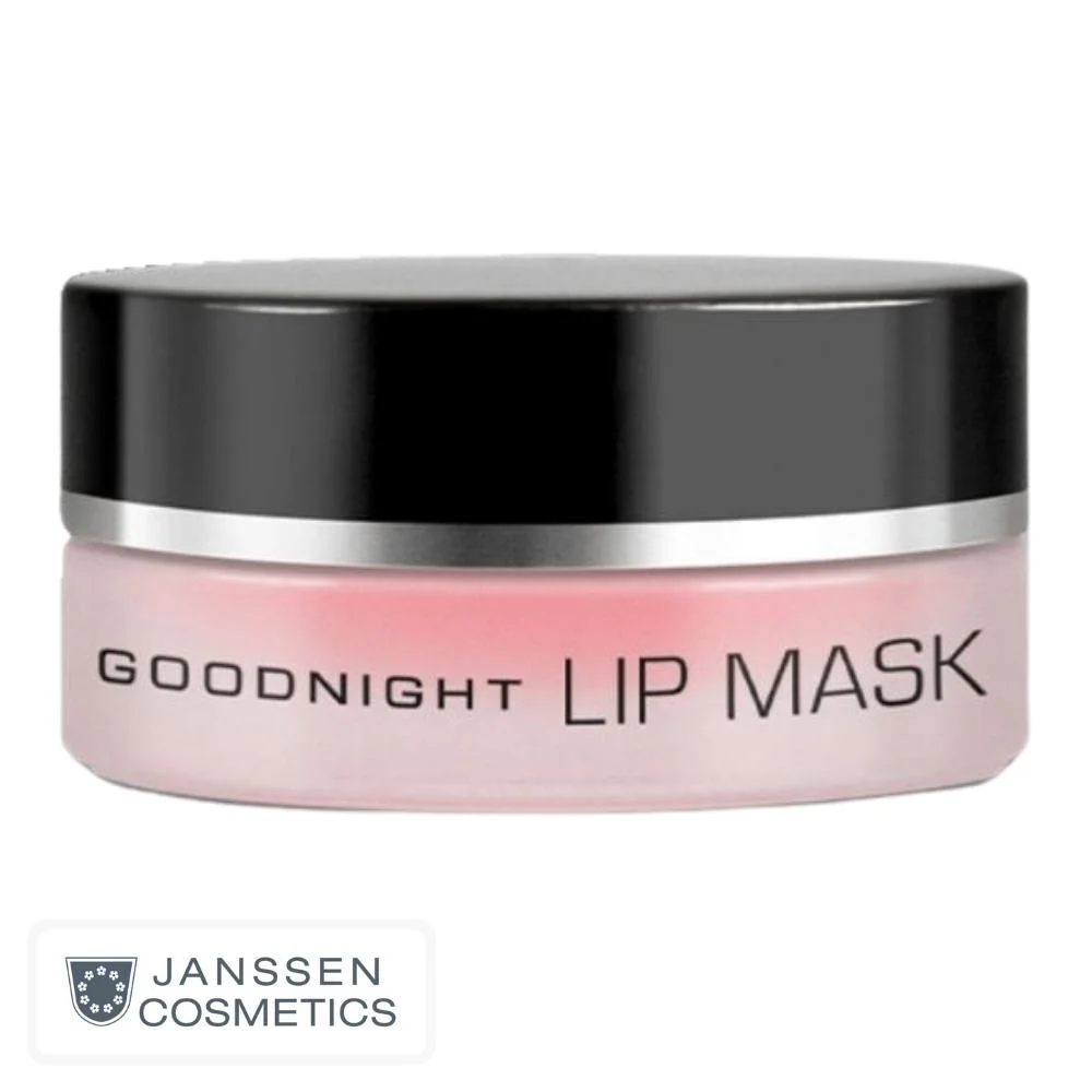 janssen-cosmetics-good-night-lip-mask-masque-levres-15ml.jpg Pot rose Janssen Cosmetics Goodnight Lip Mask avec couvercle noir brillant