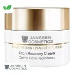Pot blanc à couvercle doré Janssen Cosmetics Crème Riche Régénérante