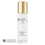 Flacon blanc à capuchon doré Janssen Cosmetics Sérum Nuit Régénérant Extrême 30 ml