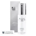 Flacon pompe blanc Janssen Cosmetics Vitaforce C 30 ml et étui argenté