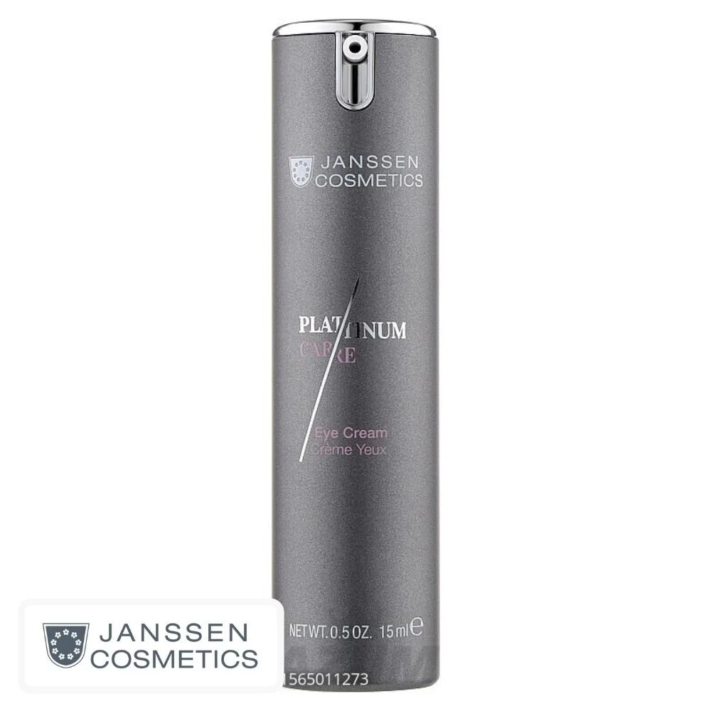 janssen-cosmetics-platinum-care-creme-yeux-15ml.jpg Flacon pompe airless gris métallisé Janssen Cosmetics Platinum Care Crème Yeux 15 ml