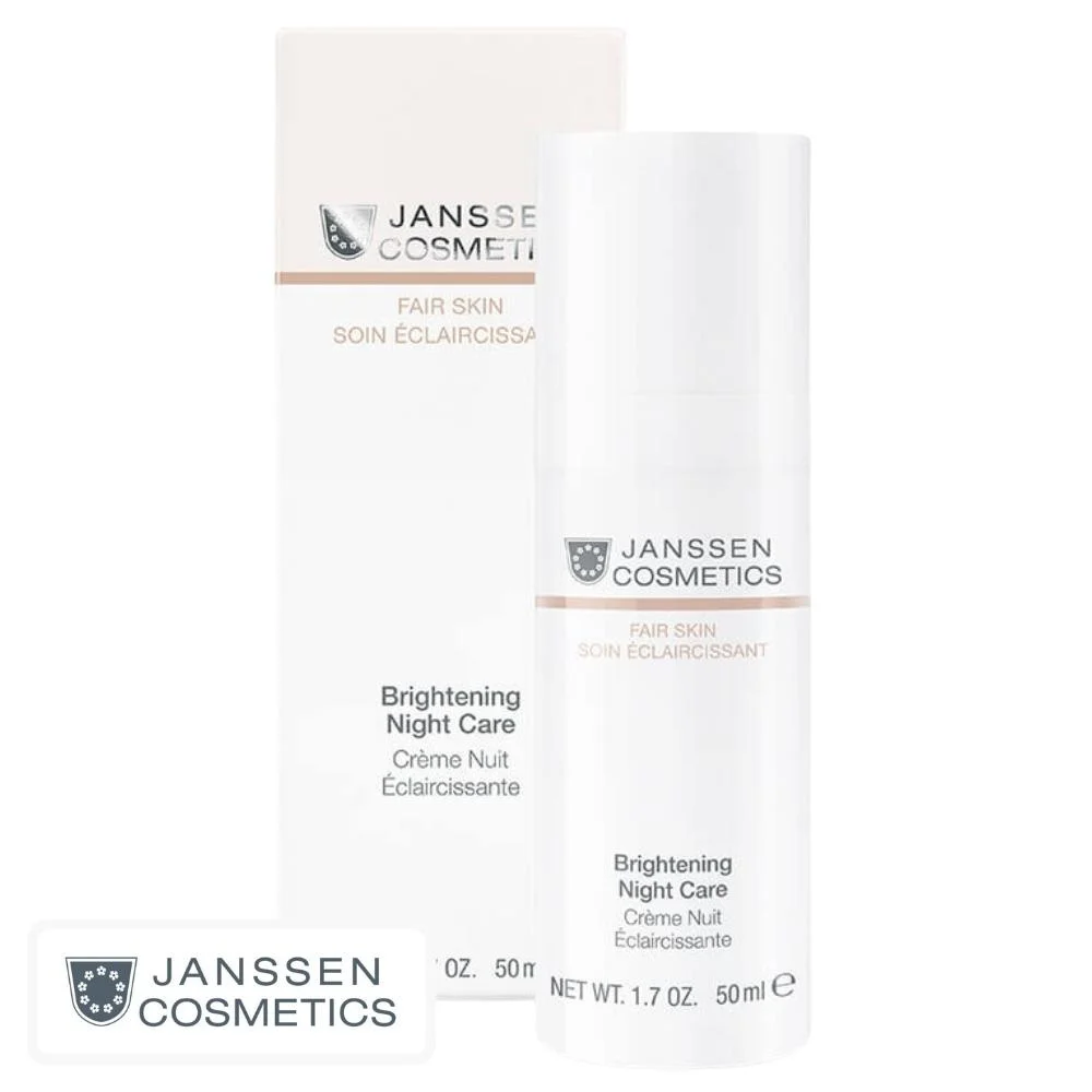 janssen-cosmetics-soin-eclaircissant-creme-nuit-eclaircissante-50ml.jpg Flacon pompe blanc Janssen Cosmetics Fair Skin crème nuit éclaircissante 50 ml