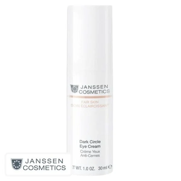 Flacon pompe blanc Janssen Cosmetics Fair Skin crème yeux anti-cernes 30 ml