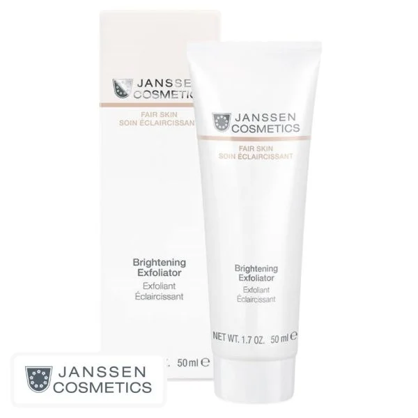 Tube blanc Janssen Cosmetics Exfoliant Éclaircissant Fair Skin 50 ml avec étui