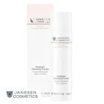 Flacon blanc et étui Janssen Cosmetics Melafadin Poudre Nettoyante Teint Lumineux 60 g