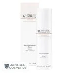 Flacon pompe blanc et étui Janssen Cosmetics Sérum Teint Lumineux Fair Skin 30 ml