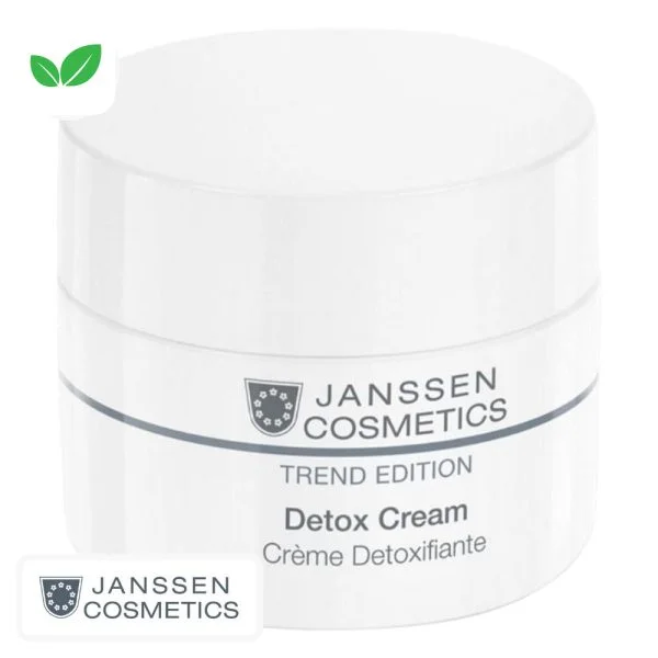 Pot blanc Janssen Cosmetics Trend Edition crème détoxifiante à large couvercle