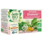 Boîte rose et verte Jardin Bio étic infusion draineur arôme fraise