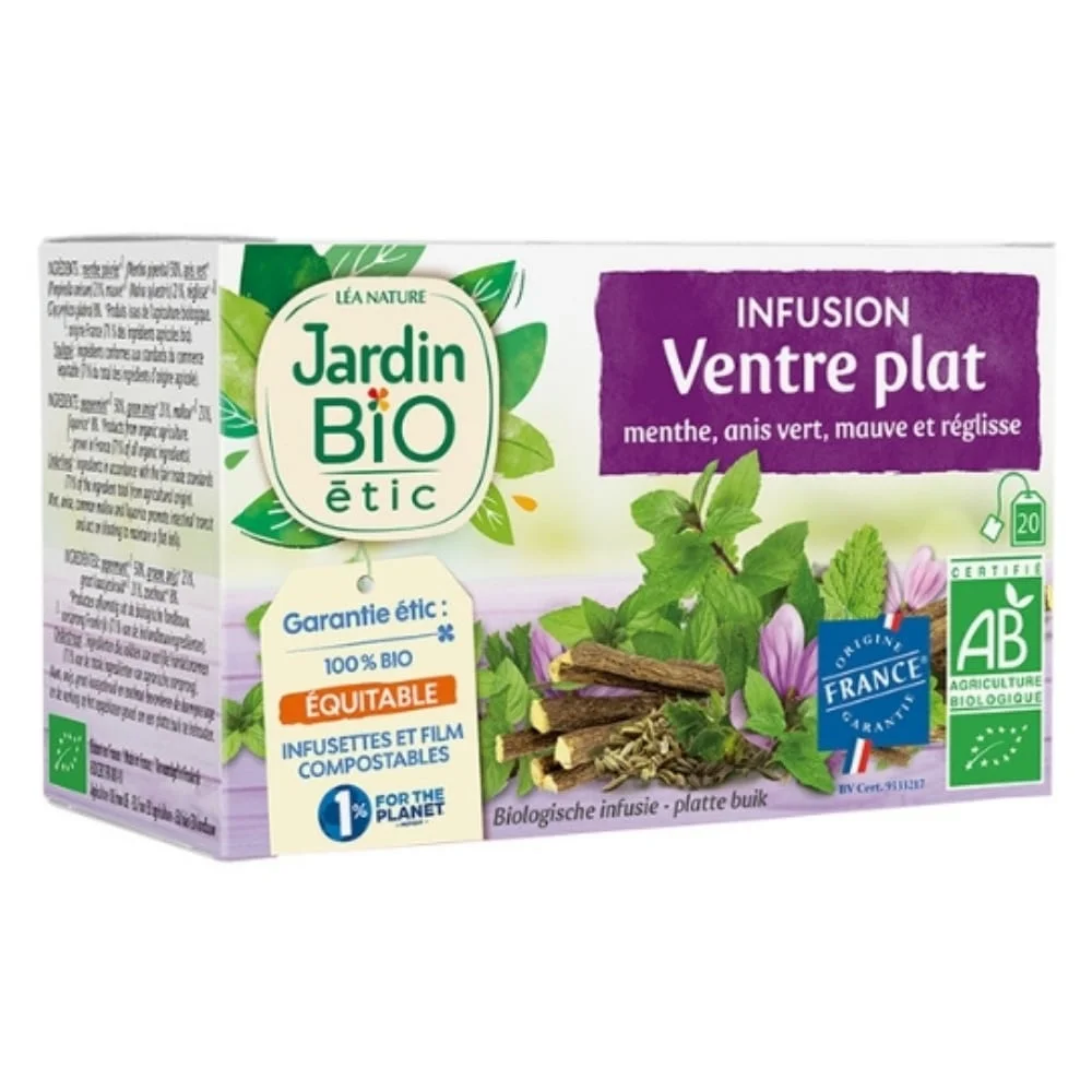 jardin-bio-infusion-ventre-plat-menthe-anis-vert-mauve-et-reglisse-bio-20u.jpg Boîte violette Jardin Bio étic infusion ventre plat menthe réglisse