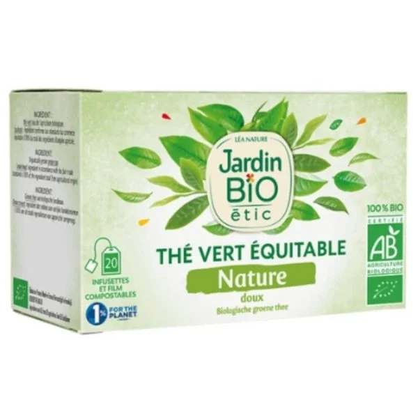 Boîte verte Jardin Bio étic thé vert équitable nature doux