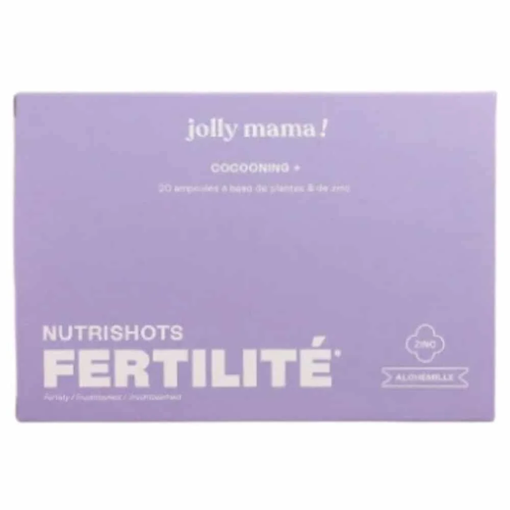 jolly-mama-cocooning-nutrishots-fertilite-ampoules-20u.jpg Boîte lilas Jolly Mama Nutrishots Fertilité vingt ampoules zinc