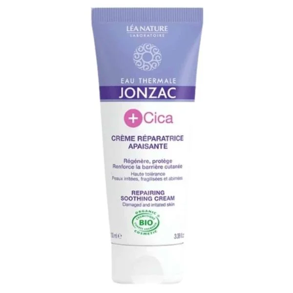 Tube violet et blanc Jonzac +Cica crème réparatrice apaisante 100 ml
