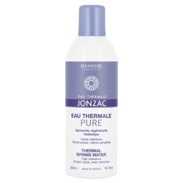 Brumisateur d'eau thermale Jonzac Pure 300 ml, flacon blanc et violet