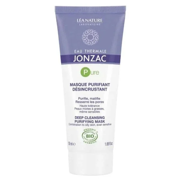 Jonzac Pure Masque Purifiant Désincrustant Bio 50ml
