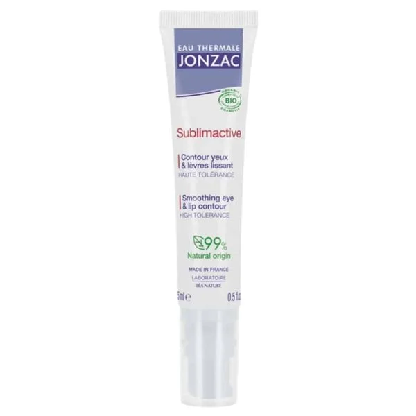 Tube pompe du contour yeux et lèvres Jonzac Sublimactive 15 ml