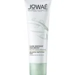 Tube blanc Jowaé fluide matifiant équilibrant, motif lotus vert