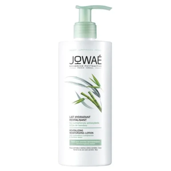 Flacon pompe Jowaé lait hydratant revitalisant 400 ml à l'eau de bambou
