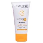 Tube blanc et orange Kaline K-Sun Invisible crème solaire SPF50+
