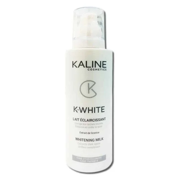 Flacon pompe blanc Kaline K-White lait éclaircissant 200 ml