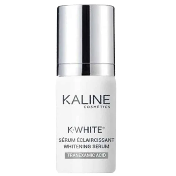 Flacon pompe blanc Kaline K-White sérum éclaircissant acide tranexamique