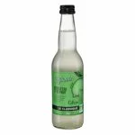 Bouteille en verre Kéfirade kéfir d'eau et de fruit citron, capsule noire