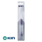 Brosse à dents KIN orthodontique à manche violet sous blister gris