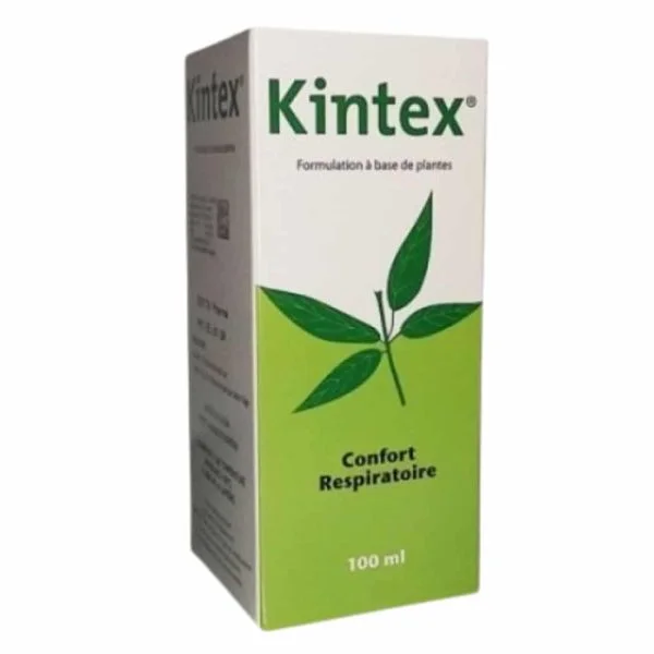 Boîte blanche et verte Kintex sirop Confort Respiratoire 100 ml