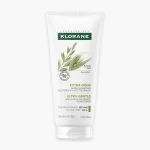 Tube blanc Klorane après-shampoing Extra-Doux avoine 200 ml avec épis verts