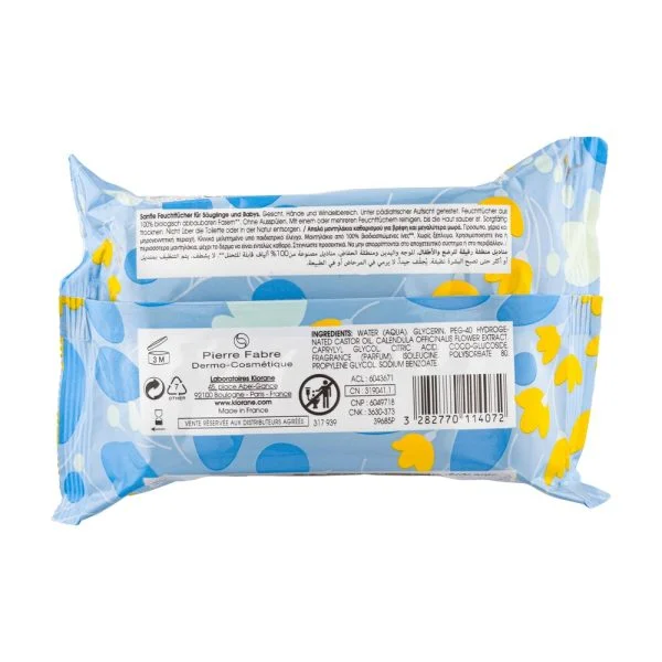 Klorane Bébé Lingettes Nettoyantes Douces 25u – photo 2