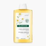 Grand flacon doré Klorane shampoing à la Camomille cheveux blonds 400 ml