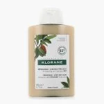 Flacon beige Klorane shampoing Cupuaçu BIO réparation cheveux très secs 200 ml