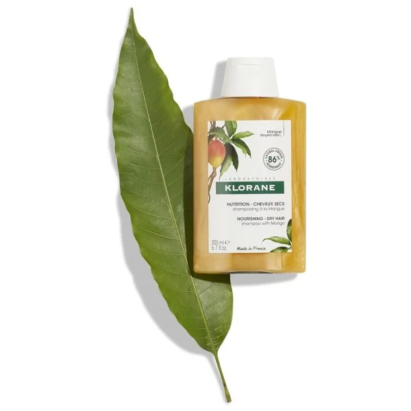 Klorane Mangue Shampoing Nutrition Cheveux Secs 200ml – photo 2