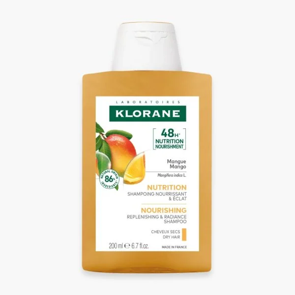 Klorane Mangue Shampoing Nutrition Cheveux Secs 200ml