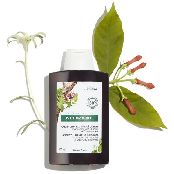 Klorane Quinine & Edelweiss Bio Shampoing Force 200ml – photo 2