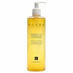 Flacon pompe jaune Kuora huile dermo-gel Omégas 3, 6 et 9
