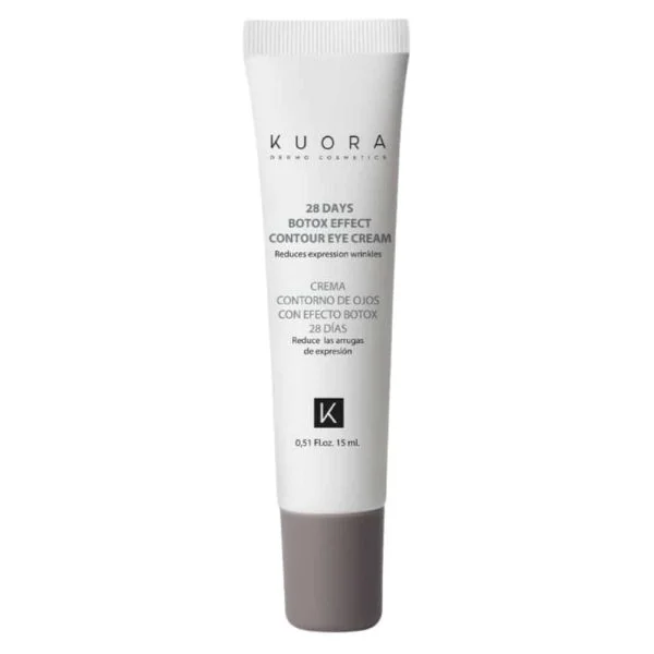 Tube blanc Kuora crème contour des yeux effet Botox 15 ml