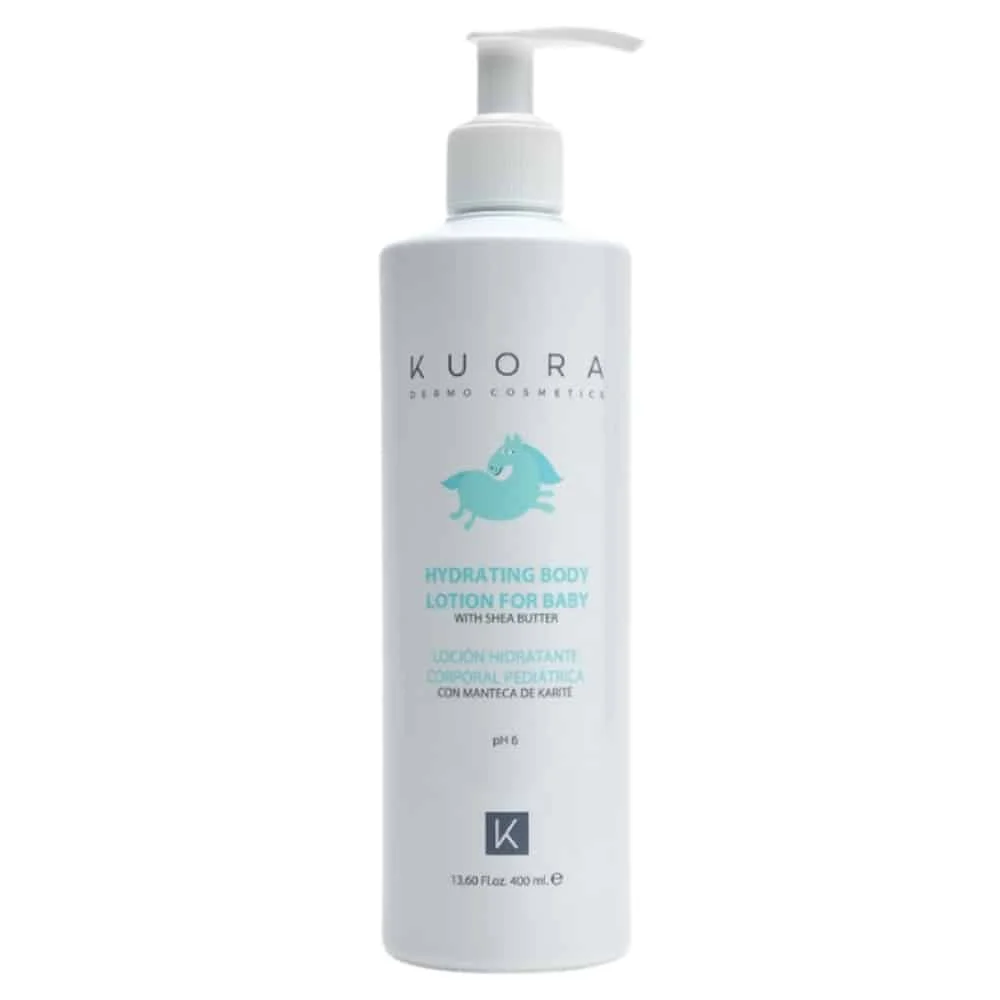kuora-hydrating-body-lotion-for-baby-400ml.jpg Flacon pompe blanc Kuora lotion hydratante corps pour bébé 400 ml