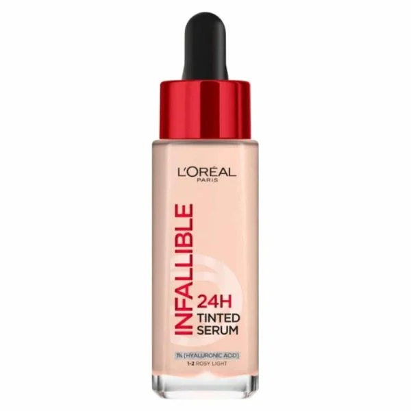 Flacon compte-gouttes L'Oréal Infaillible fond de teint sérum 1-2 Rosy Light