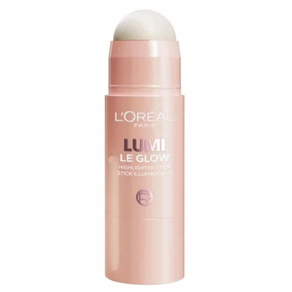 Stick illuminateur rosé L'Oréal Lumi Le Glow teinte Crème Chic effet nacré