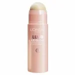Stick illuminateur doré ouvert, packaging rose gold L'Oréal Paris Lumi Le Glow