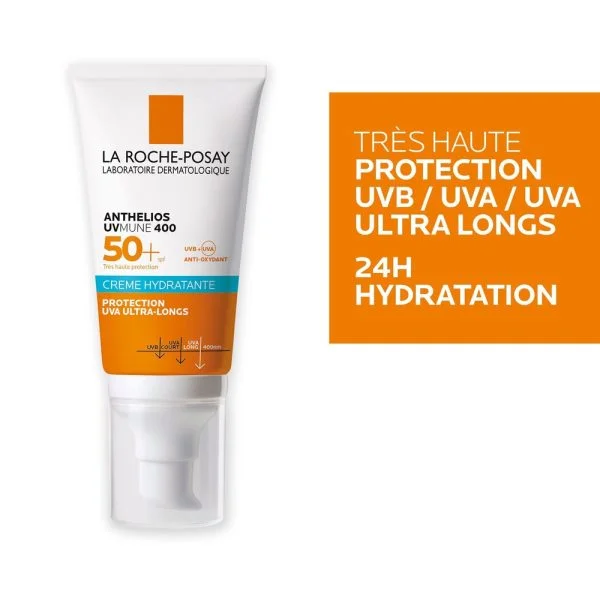 La Roche-Posay Anthelios UVMUNE 400 Crème Solaire Hydratante SPF50+ 50ml – photo 2