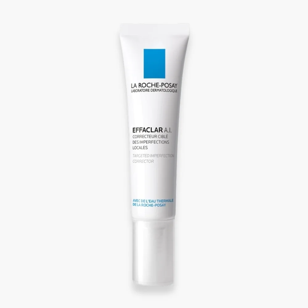 la-roche-posay-effaclar-ai-correcteur-cible-des-imperfections-locales-15ml.jpg Tube blanc La Roche-Posay Effaclar A.I. correcteur ciblé imperfections 15 ml