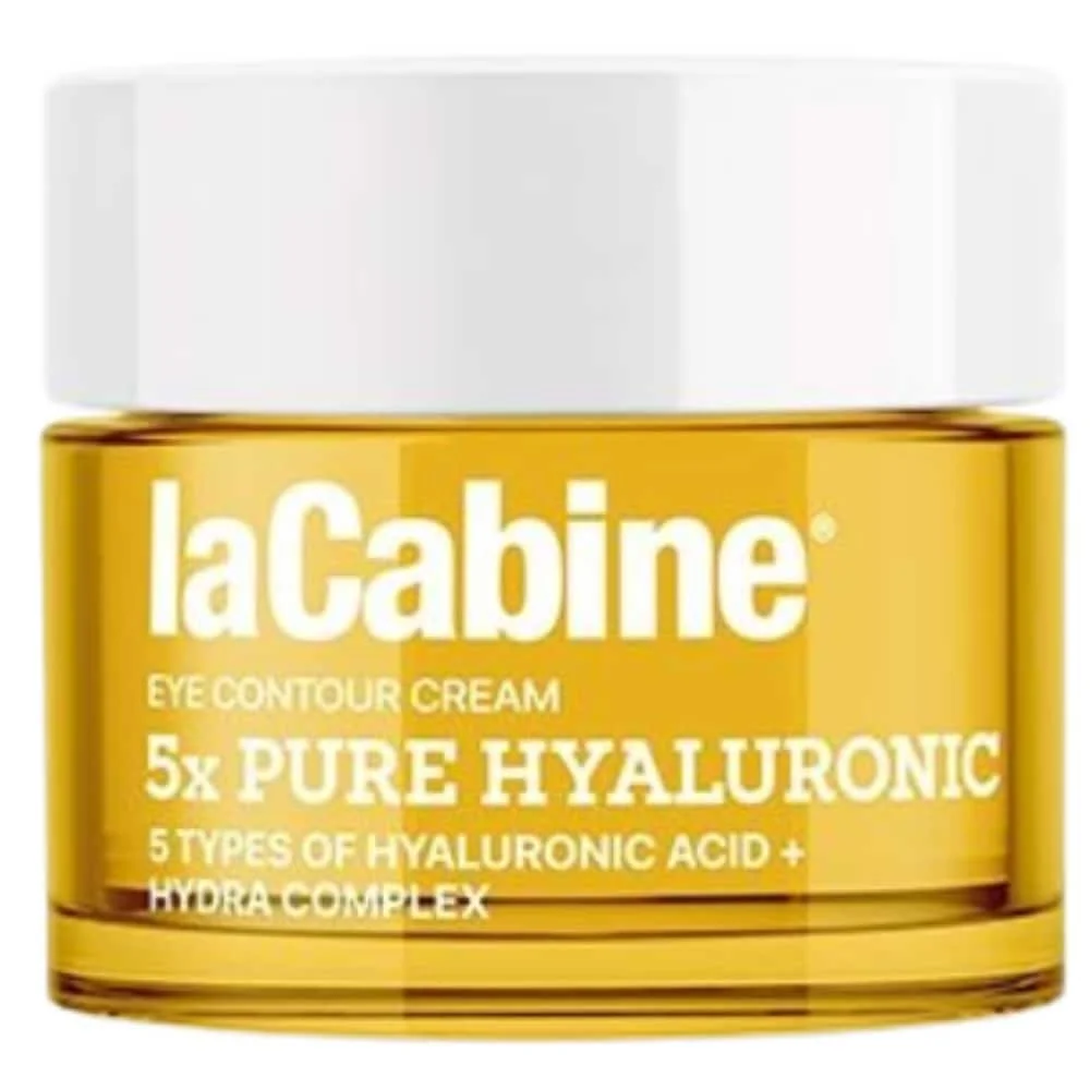 lacabine-5x-pure-hyaluronic-eye-contour-15ml.jpg Pot jaune laCabine crème contour des yeux 5x Pure Hyaluronic