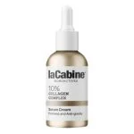 Flacon doré laCabine Monoactives 10 % Collagen Complex sérum crème, compte-gouttes