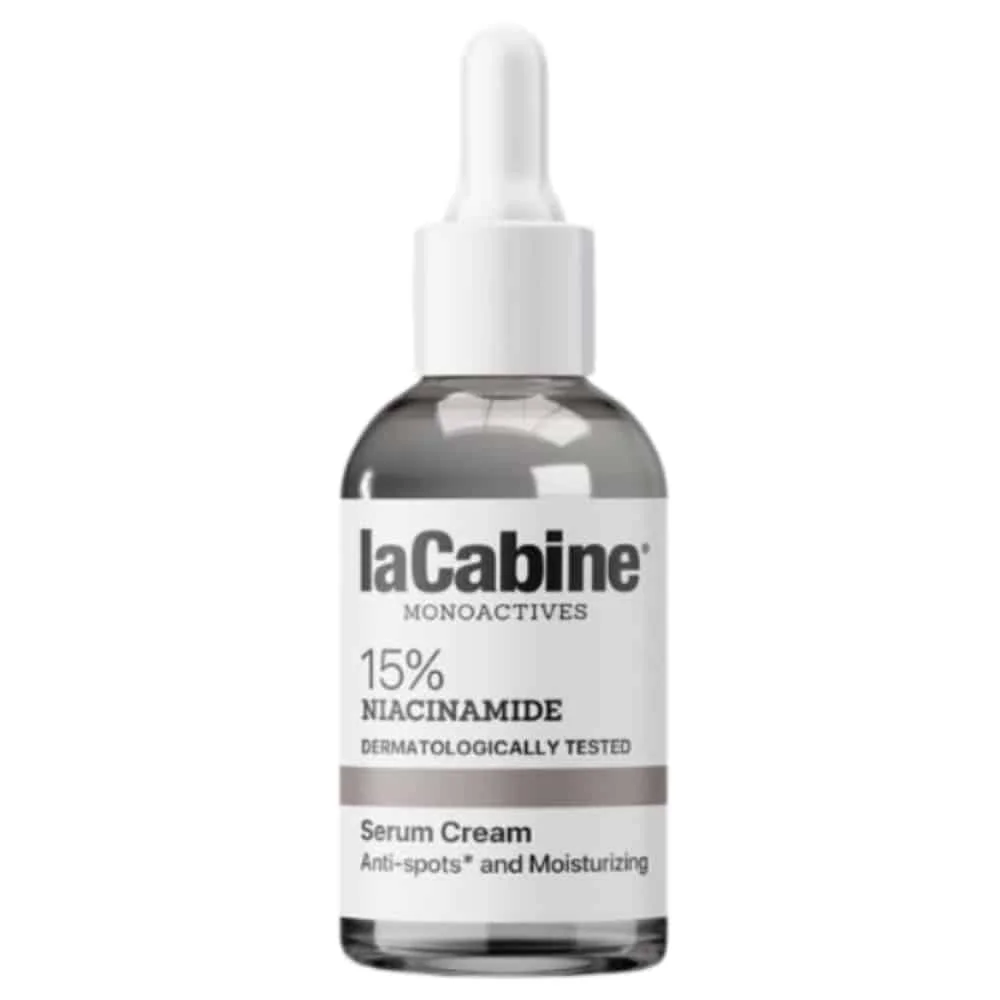 lacabine-monoactive-15-niacinamide-serum-30ml.jpg Flacon compte-gouttes gris laCabine Monoactives 15% Niacinamide sérum-crème 30 ml