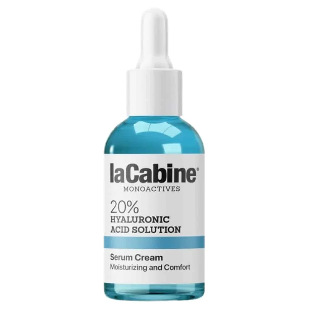 lacabine-monoactive-20-hyaluronic-acid-solution-serum-30ml.jpg Flacon compte-gouttes bleu laCabine Monoactives 20% Hyaluronic Acid Solution 30 ml