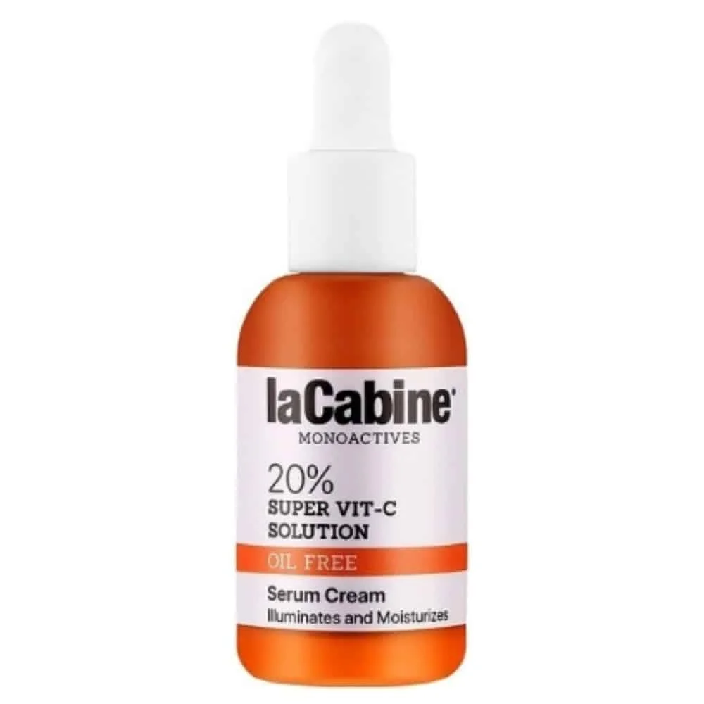lacabine-monoactive-20-super-vit-c-solution-serum-30ml.jpg Flacon compte-gouttes orange laCabine Monoactives 20% Super Vit-C Solution oil free