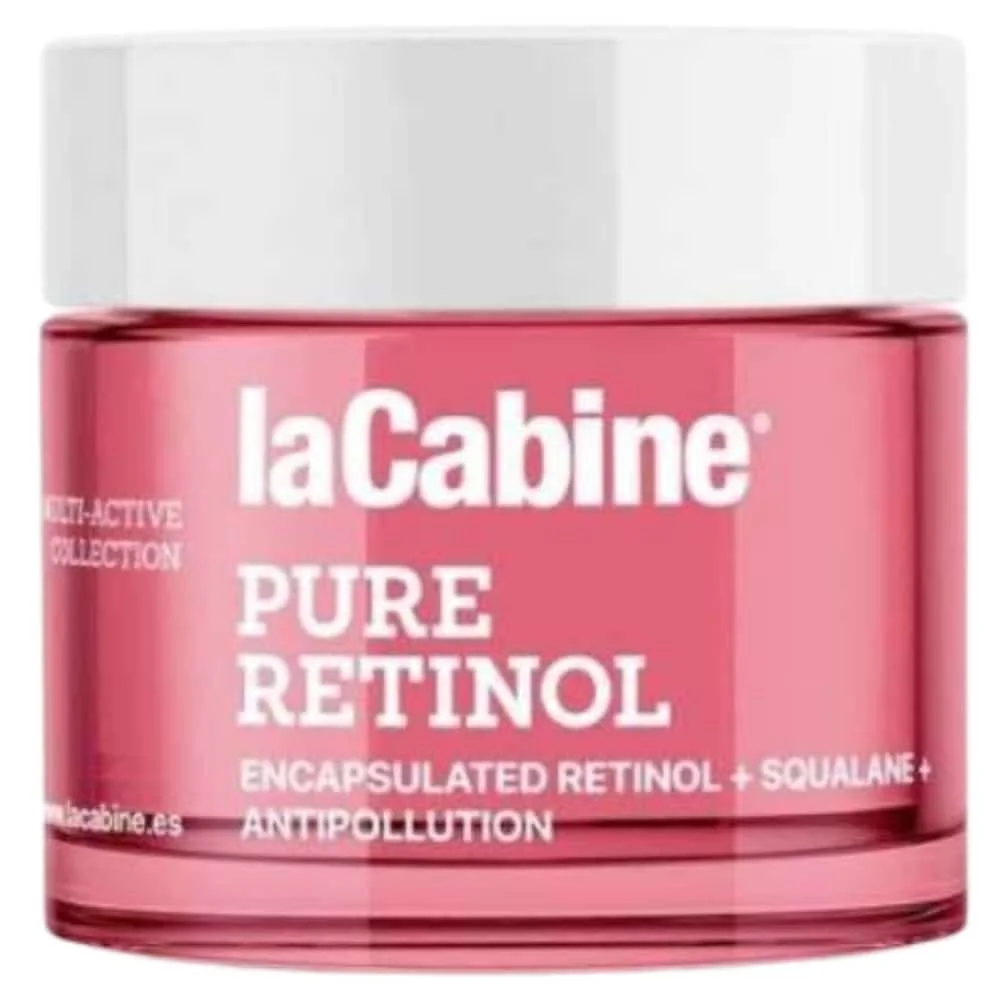 lacabine-pure-retinol-cream-50ml.jpg Pot rose laCabine Pure Retinol crème visage 50 ml squalane antipollution